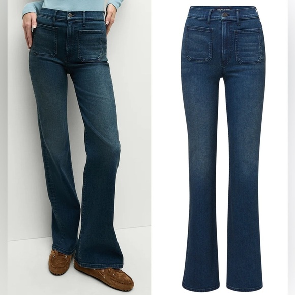 CURRENT SEASON VERONICA BEARD Women's Crosbie High-Rise Wide-Leg Jeans NWT - Picture 1 of 10